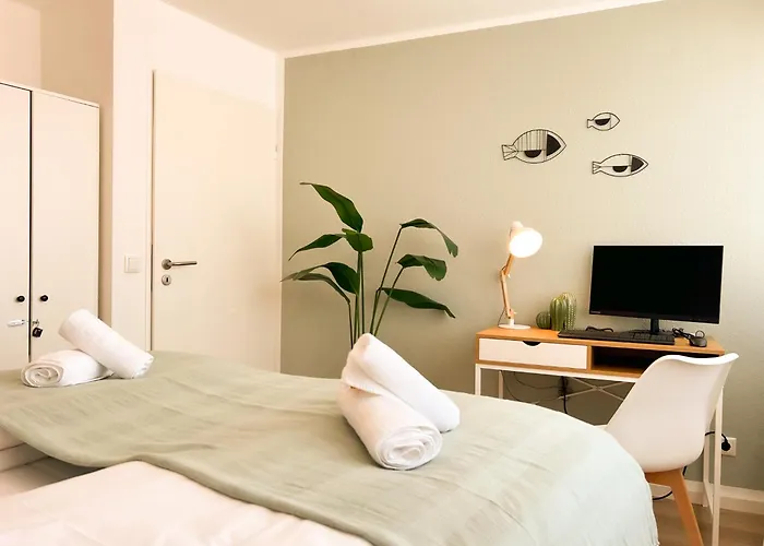 2 Schlafzimmer, Zentral, Kingsizebetten Lejlighed